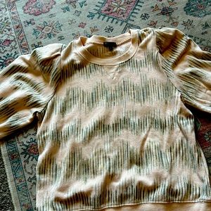 Pink L Democracy top. Cute ruffled shoulders  like new